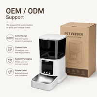 Distributeur automatique intelligent et portable pour animaux de compagnie (chats et chiens) – Alimentation programmée, contrôle des portions, grande capacité, en acier inoxydable, étanche