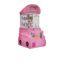 Mini grue à griffes d'intérieur en gros, attrape-bonbons et jouets en plastique et métal, attrape-cadeaux pour poupées, machine de langue anglaise