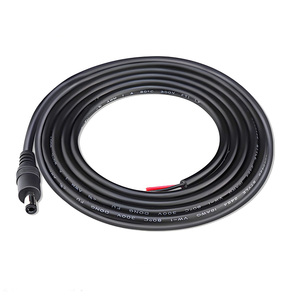 Holy Electronic 100mm 10A <span class=keywords><strong>2</strong></span>芯20AWG DC 5.5x2.1mm BX-U29 PVC护套裸铜线母头电源连接器尾线 - Product Image 4