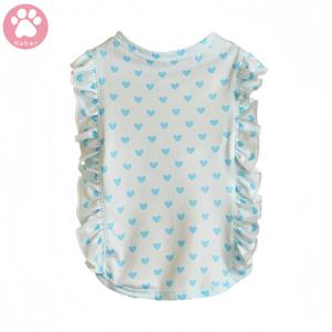 חם מכירה אישית חולצה ללא שרוולים לכלבים נופלים החורף חמוד אהבה דפוס לב עשוי פוליאסטר - Product Image 4