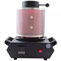 Four à induction industriel portable de 1 kg avec creuset en graphite pour la fusion de l'or, de l'argent et du cuivre, idéal pour une utilisation expérimentale