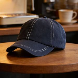 Casquette de baseball vintage en toile de coton délavée à 6 panneaux, classique, réglable, unisexe, pour le quotidien et les sports de plein air - Product Image 4