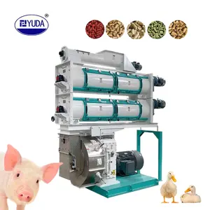 YUDA Feed Processing Machine Poultry Animal Chicken Feed Pellet Making Line Price for Sale
