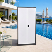 Armoire de classement en acier KD démontable, meuble de rangement métallique, mobilier de bureau, couleur personnalisée, vente en gros