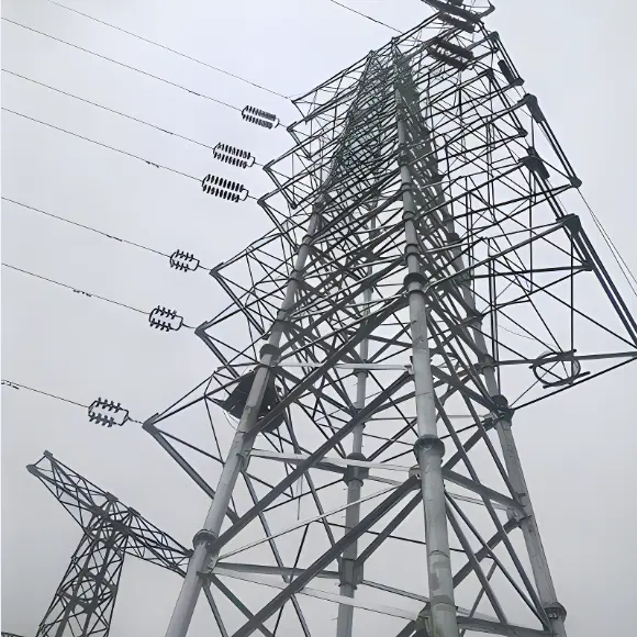 伝送ライン電力鋼管状格子タワー