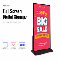 Écran tactile LCD Android 75 86 pouces, kiosque sur pied, Wi-Fi, fournisseur d'usine, affichage publicitaire intérieur