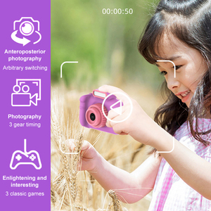 Cámara de juguete para niños, cámara portátil para niños pequeños, cámara de vídeo Digital con pantalla HD de 2 pulgadas para regalo de niños - Product Image 3