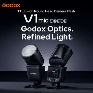 Flash pour appareil photo Godox <span class=keywords><strong>V1</strong></span> Mid TTL HSS Speedlite pour Canon Nikon <span class=keywords><strong>Sony</strong></span> - Product Image 2