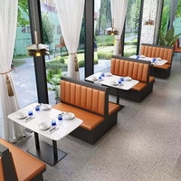 Ensemble table et chaises pour café, restaurant, mobilier commercial en métal, personnalisation possible
