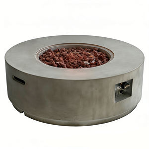 Rectangle Outdoor Natural Gas <b>Fire</b> Bowl <b>Fire</b> <b>Pit</b> with 50000 BTU Eco-Friendly MGO Material Glass Beads for Camping & Party Use - Product Image 4