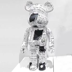 70cm Violent Bear 1000% Bearbrick Figurines Résine et ABS Modèle Interactif Décoratif Jouets pour Décoration Intérieure Collection - Product Image 1