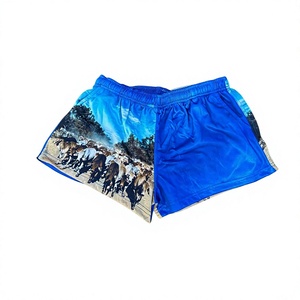 Factory Direct Custom Footy <b>Booty</b> Shorts 100% Polyester Anti-Bacterial Unisex Rugby Elastic Waist All Seasons Printed Logos - Product Image 2