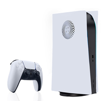 Coque latérale personnalisée de remplacement, plaque ABS, plaques frontales avec évent de refroidissement pour PS5 édition numérique-blanc mat