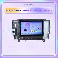 Bingkai Radio mobil untuk Toyota 2003-2009 Aksesori mahkota Audio mobil 9 inci layar besar bingkai Fascia