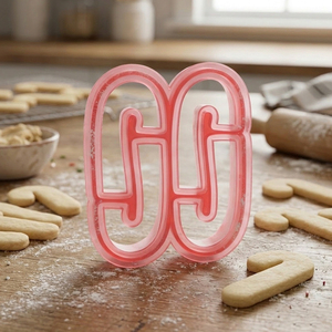 Cortador de Galletas y Moldes de Plástico con Forma de Bastón de Caramelo Navideño para Fondant y Masa de Galletas - Product Image 1