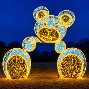 Lumière à motif d'arche animale 3D pour les présentoirs commerciaux, les parcs à thème, les décorations de fêtes et les grandes sculptures lumineuses d'extérieur - Product Image 1