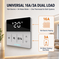 Thermostat intelligent HYSEN pour hôtel, système central de climatisation, style moderne, contrôleur de température WiFi avec garantie de 2 ans