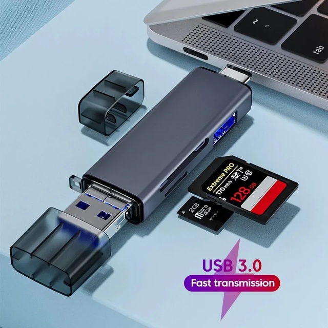 6 in 1 Multifunction Card Reader Usb 3.0 2.0 U Disk Type C/Micro /Tf/Sd Flash Drive Memory Card Reading Adapter Phone