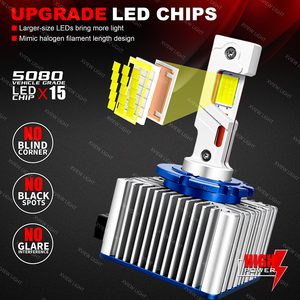 Bombilla LED D3s HID D2s de Alta Calidad de 110W de Xview Factory Direct, Bombilla LED D1s D2s D2r y Otros Accesorios de Iluminación para Automóviles - Product Image 2