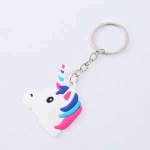 2020 Custom Cheap Mini Stuffed Animal <b>Unicorn</b> <b>Keyring</b> Soft PVC <b>Unicorn</b> <b>Keyring</b> - Product Image 2