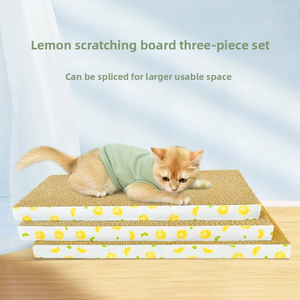 Grand grattoir anti-rayures <span class=keywords><strong>pour</strong></span> <span class=keywords><strong>chat</strong></span> en carton ondulé <span class=keywords><strong>pour</strong></span> l'entretien des griffes, protection du canapé, activité quotidienne des chats en intérieur, toutes saisons - Product Image 3