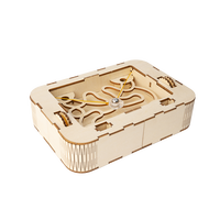 Wincent Boîte labyrinthe en bois 3D à construire soi-même, jeu mécanique d'agréement mental, circuit de billes, kit de jouet éducatif STEM, cadeau pour loisirs créatifs