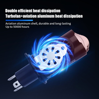 12V Led Moto Phare Blanc H4 Mini Projecteur Lentille pour Moto Systèmes D'éclairage LED Phares Plug and Play