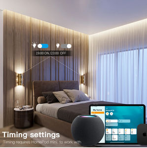 Умный выключатель Homekit, Wi-Fi, сенсорный датчик света, настенный выключатель, умный дом 1/2/3/4, Gang для <span class=keywords><strong>Siri</strong></span> Alexa Google, голосовое управление - Product Image 5