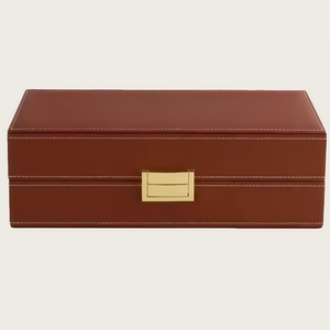Estuche de Almacenamiento y Exhibición <span class=keywords><strong>para</strong></span> Múltiples <span class=keywords><strong>Relojes</strong></span> de Primera Calidad con Forro de Terciopelo Protector y Cierre Metálico, Cajas de Reloj de Cuero - Product Image 2