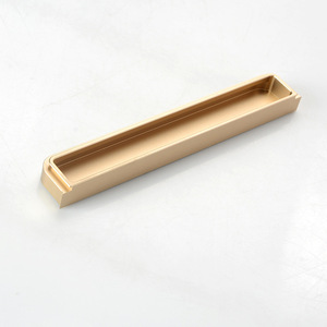 Accesorios de hardware para muebles integrados de aleación de aluminio, manijas de cajón de gabinete, manijas ocultas para mesita de noche, manijas de puerta - Product Image 4