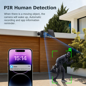 كاميرا مراقبة صغيرة تعمل بالبطارية مع 4 قنوات وواي فاي وراوتر 4G يعمل بالطاقة الشمسية، كاميرا خارجية بدقة 3 ميجابكسل عالية الوضوح مقاومة للماء IP66 مع خاصية كشف الحركة والذكاء الاصطناعي - Product Image 4