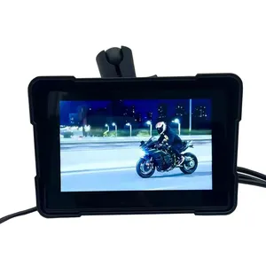 2024 Hot Sale Linux System Motorcycle Gps Navigator 5 Inch Waterproof External Touch Screen Carplay Motorcycle Navigation
