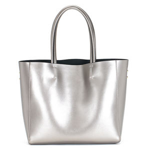 Bolsos Tote de Cuero Genuino Clásico de Alta Calidad para Mujer, Bolsos de Mano Grandes para Dama con Cierre Abierto - Product Image 1