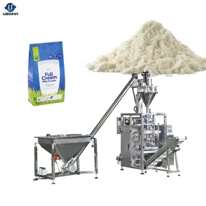 Pacote de máquina de embalagem vertical, pesagem automática de 1kg, 5kg, 10kg, leite em pó, farinha