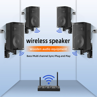 Subwoofer professionnel sans fil 4 ohms en métal et bois de 8 pouces 200W audio haute résolution pour système de sonorisation, idéal pour les salles de conférence, bars et restaurants