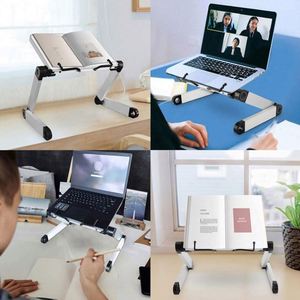 Soporte para Libros Ajustable en Altura y Ángulo, Portátil y Ergonómico, con Clips para Papel, Soporte de Escritorio para Lectura - Product Image 2