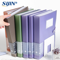Carpeta de Archivo A4 para Estudiantes con Inserto Transparente de PVC Multicapa, Carpeta de Presentación de Hojas Sueltas para Almacenamiento de Exámenes