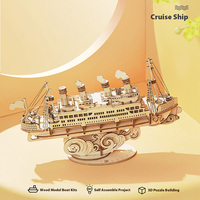 Modèle de bateau de croisière à assembler soi-même Robotime US Warehouse TG306 Jouets éducatifs Puzzle en bois 3D