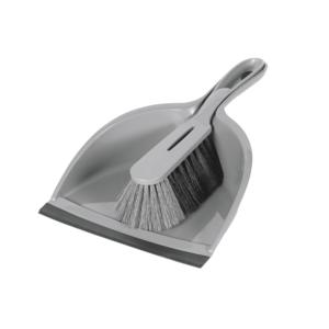 Dustpan And <b>Brush</b> Set Recycled Plastic Polymex Fiber Grey 22x33cm - Product Image 1