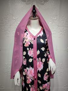 Nueva Llegada Ropa Familiar Musulmana Abaya Vestido Musulmán para Mujer 2023 Dubai Ropa a Juego para Madre e <span class=keywords><strong>Hija</strong></span> - Product Image 5