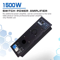Module d'amplificateur audio Recordio Rayco 1500W 4 ohms classe D 1500DTX, caisson de basses, double commutation métallique, bouton de commande XLR, extérieur