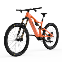 Vélo de montagne électrique à suspension intégrale en fibre de carbone, moteur central à couple élevé de 105 Nm, EMTB 12 vitesses, vélo de trail professionnel