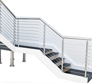 Mains courantes d'escalier en acier inoxydable auto-installées barrières de trafic <span class=keywords><strong>pour</strong></span> centres commerciaux écoles Rails de pare-feu <span class=keywords><strong>pour</strong></span> fenêtres - Product Image 1
