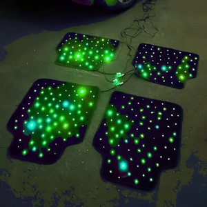 APP/Boîte de télécommande/Contrôle de la musique Starlight Tapis de sol pour voiture Star Light Led Fiber Optic Lights Car Floor Mat Set - Product Image 4
