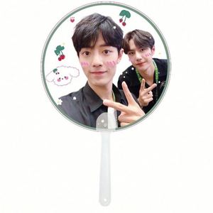 Abanicos Plegables de PVC Personalizables al por Mayor, Regalo Empresarial con Temática de Estrellas para Fans de Ídolos de Kpop y Personajes de Anime - Product Image 6