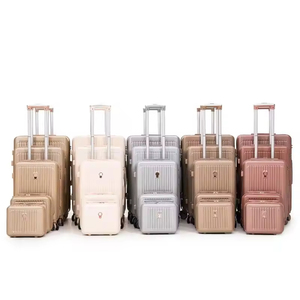 Precio <span class=keywords><strong>de</strong></span> fábrica Ligero ABS <span class=keywords><strong>PC</strong></span> Trolley Maleta <span class=keywords><strong>de</strong></span> mano Juego <span class=keywords><strong>de</strong></span> viaje 5 piezas con ruedas giratorias Estilo <span class=keywords><strong>de</strong></span> negocios simple - Product Image 2