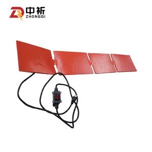 Lit chauffant en silicone 490x490mm 220V 500W avec 4 trous pour <span class=keywords><strong>imprimante</strong></span> <span class=keywords><strong>3D</strong></span> FDM <span class=keywords><strong>Wanhao</strong></span> D12/500 - Product Image 1