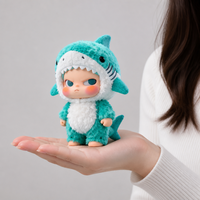 Peluche Requin WEMEI Personnalisée Mignonne, Rembourrée en Mousse et Coton, 11-30cm, Décoration Unisexe pour Chambre de Bébé