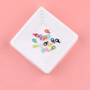 Colored Painted Lobster Buckle Metal Jewelry Finding <b>For</b> Bracelet Making Box Pack 55228 - Product Image 2