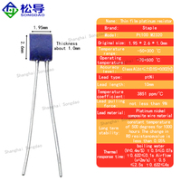 Chip de Medición de Temperatura de Resistencia de Platino de Película Delgada PT100, Sensor de Temperatura de Clase B y Clase A con Alta Precisión